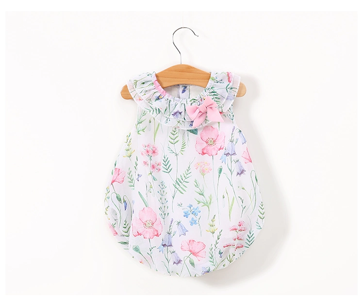 Sweet Newborn Baby Girl Romper Sleeveless Summer Baby Clothing