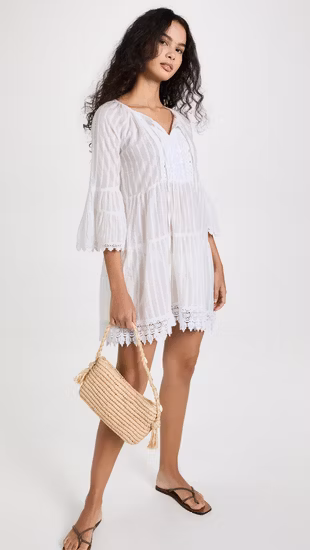 Nouvelle arrivée coton robe dames été OEM dentelle décontractée usine de vêtements de Chine